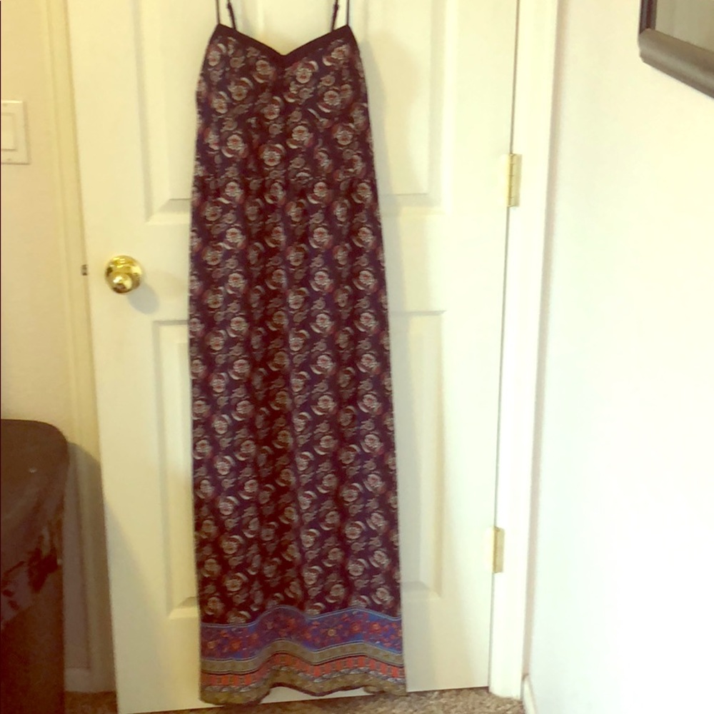 Multi Color Maxi dress with pockets